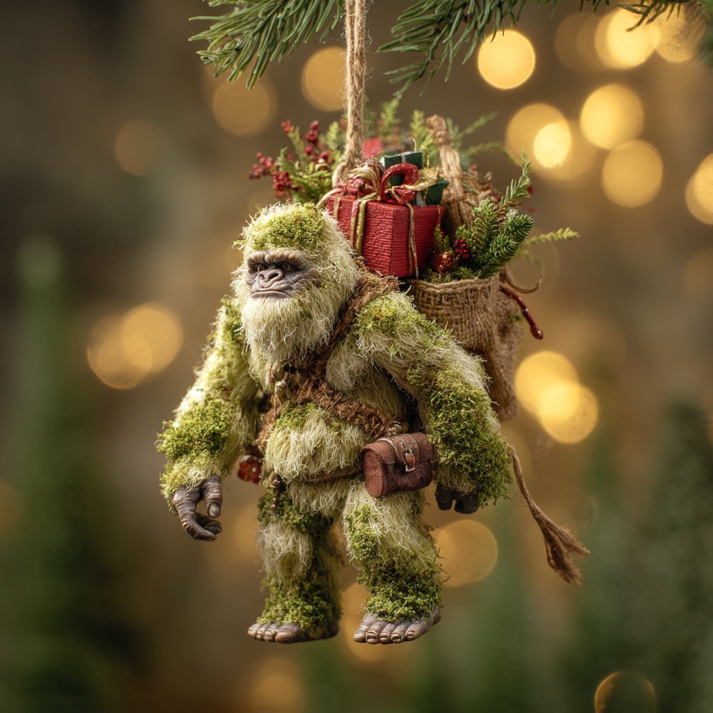 2026 Wildlife Wonders Bigfoot Christmas Mica Ornament