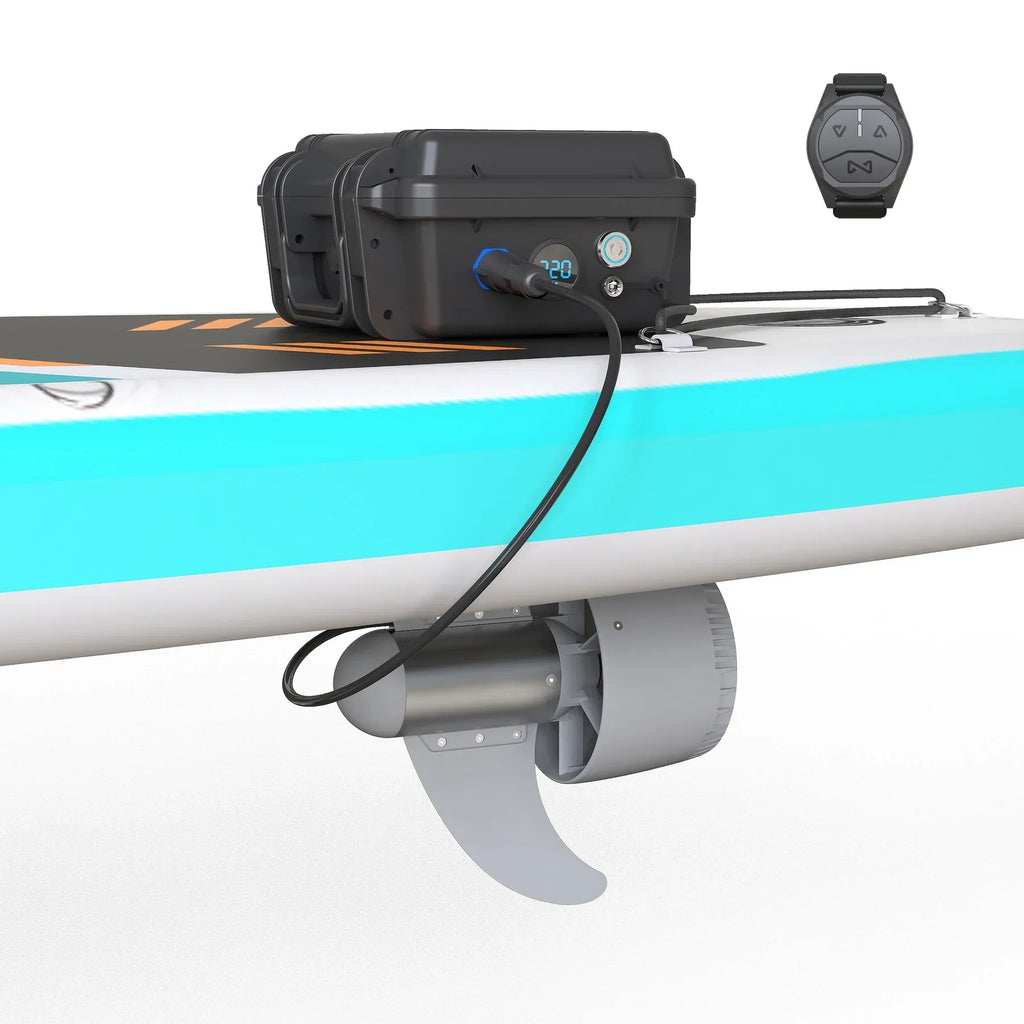Y02 Wireless Electric SUP Thruster | Wrist Remote Controlled Paddle Board Motor for Lakes, Rivers & Calm Coastal Waters