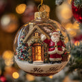 Jolly Santa Christmas Mica Ornament GFSPYC68