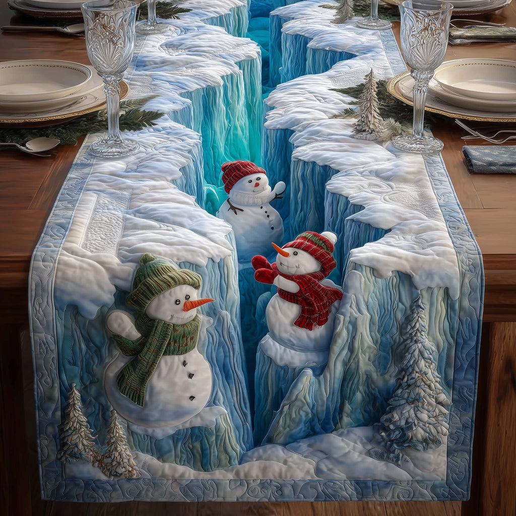 Snowman Pit Quilted Table Runner GFTOQM711