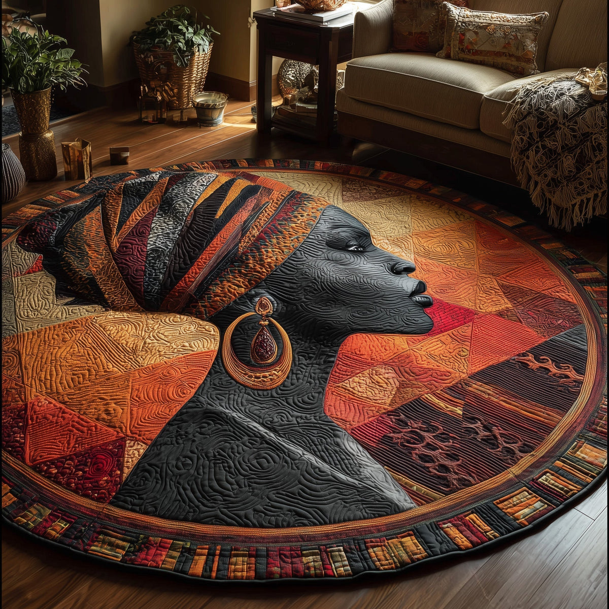 Soulbound Roots Quilted Round Mat GFTOTL4984