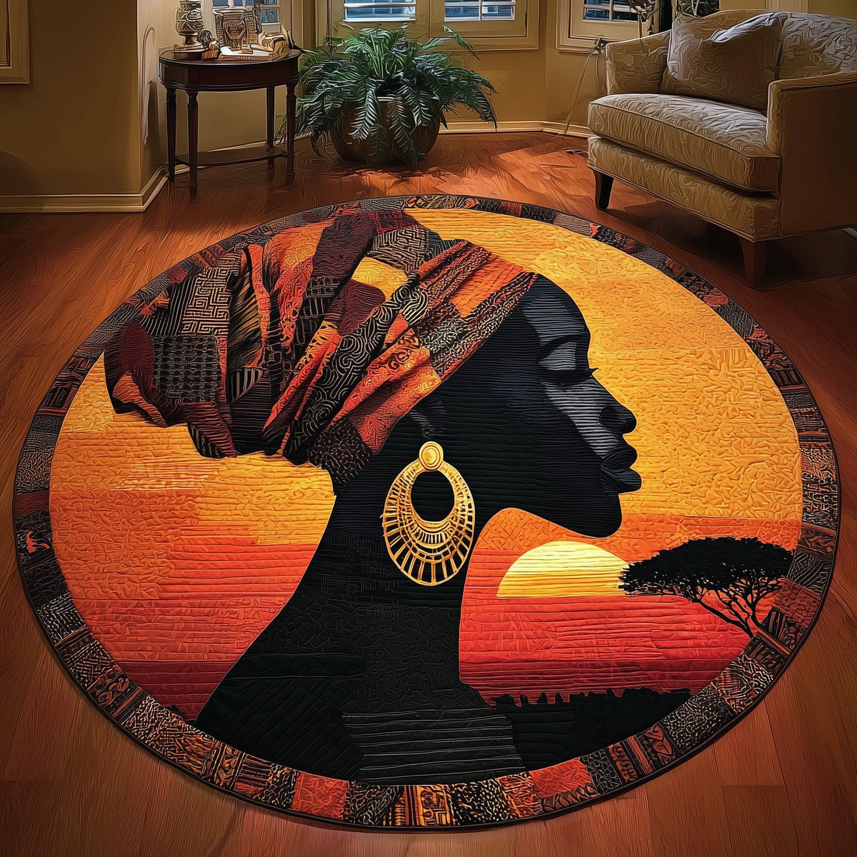 Soulbound Roots Quilted Round Mat GFTOTL4984