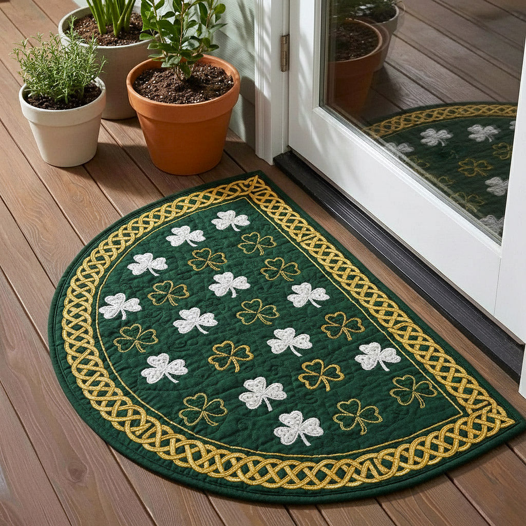Irish Shamrock Quilted Welcome Mat GFTOTP16716