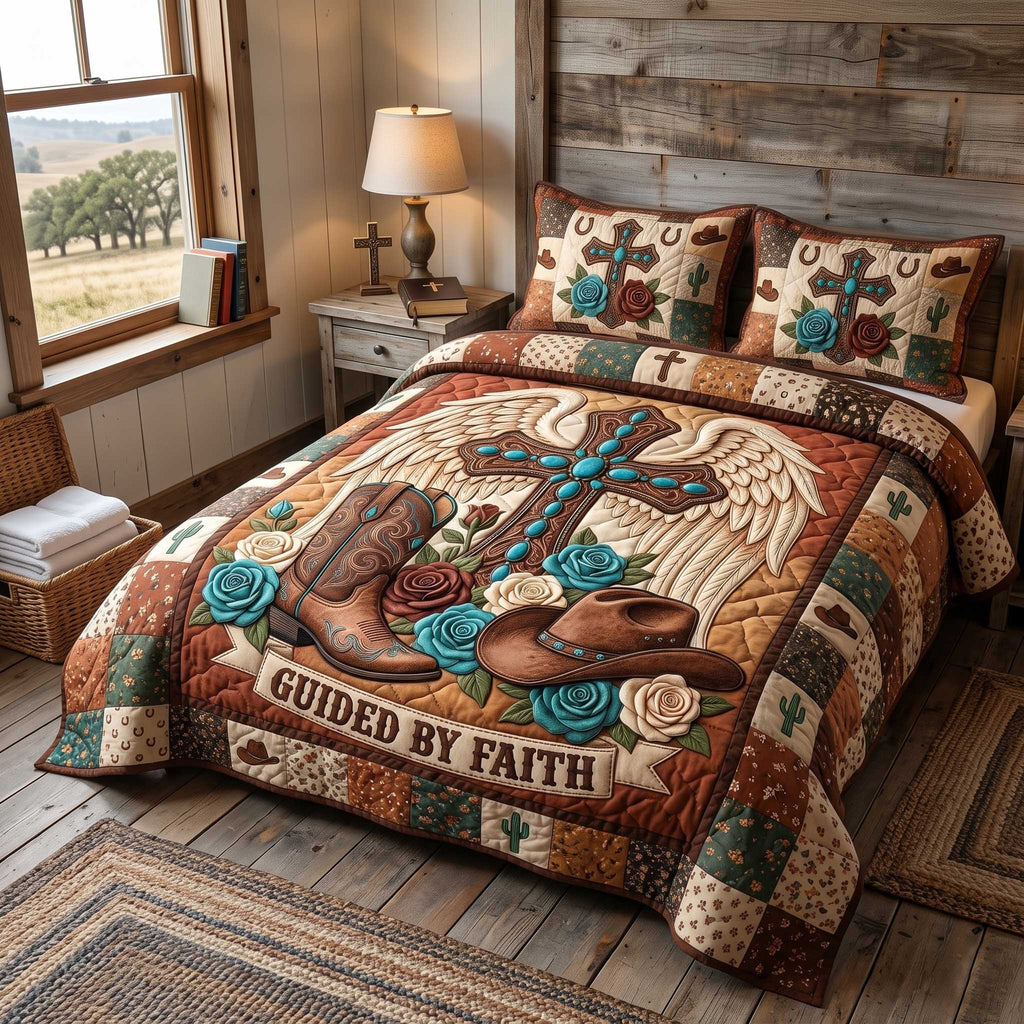 Western Grace 3-Piece Quilted Bedding Set GFTOTP19917