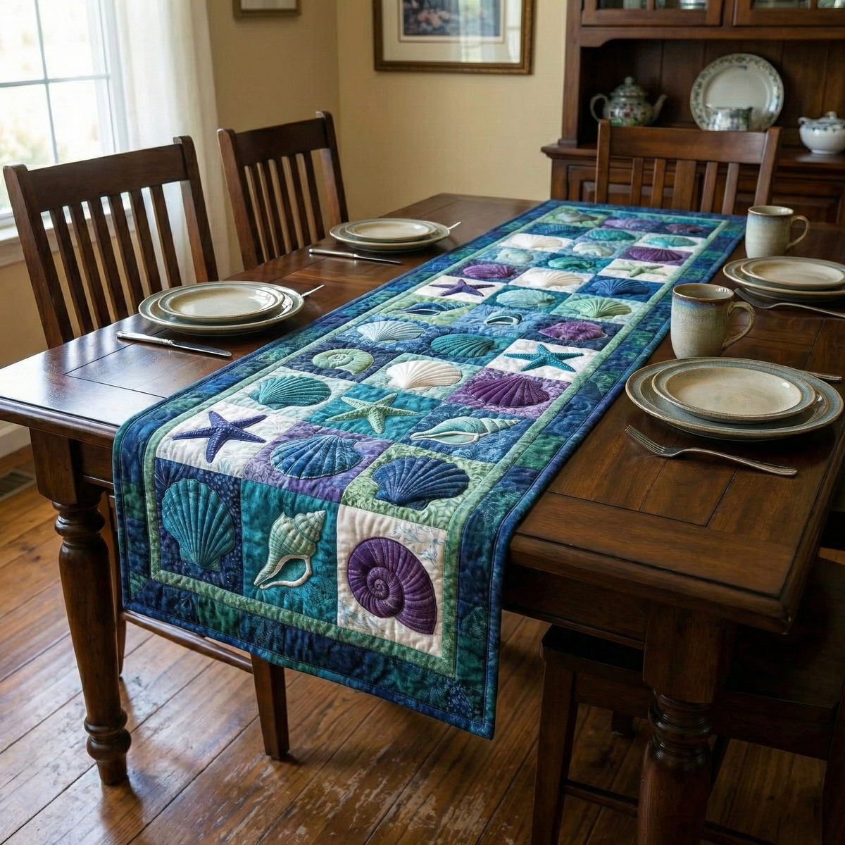 Shoreline Gems Quilted Table Runner GFTOTP16465