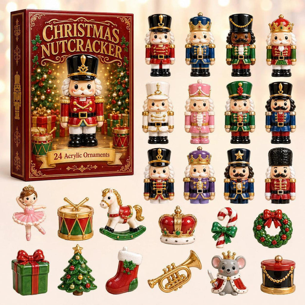 CHRISTMAS KICKOFF 50% OFF - Christmas Advent Calendar 2026 - 24-Day Festive Countdown, Acrylic Charms Blind Box -Gifts for Nutcracker Enthusiasts AC0NT224