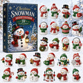 CHRISTMAS KICKOFF 50% OFF - Christmas Advent Calendar 2026 - 24-Day Festive Countdown, Acrylic Charms Blind Box -Gifts for snowman lovers AC0NT225