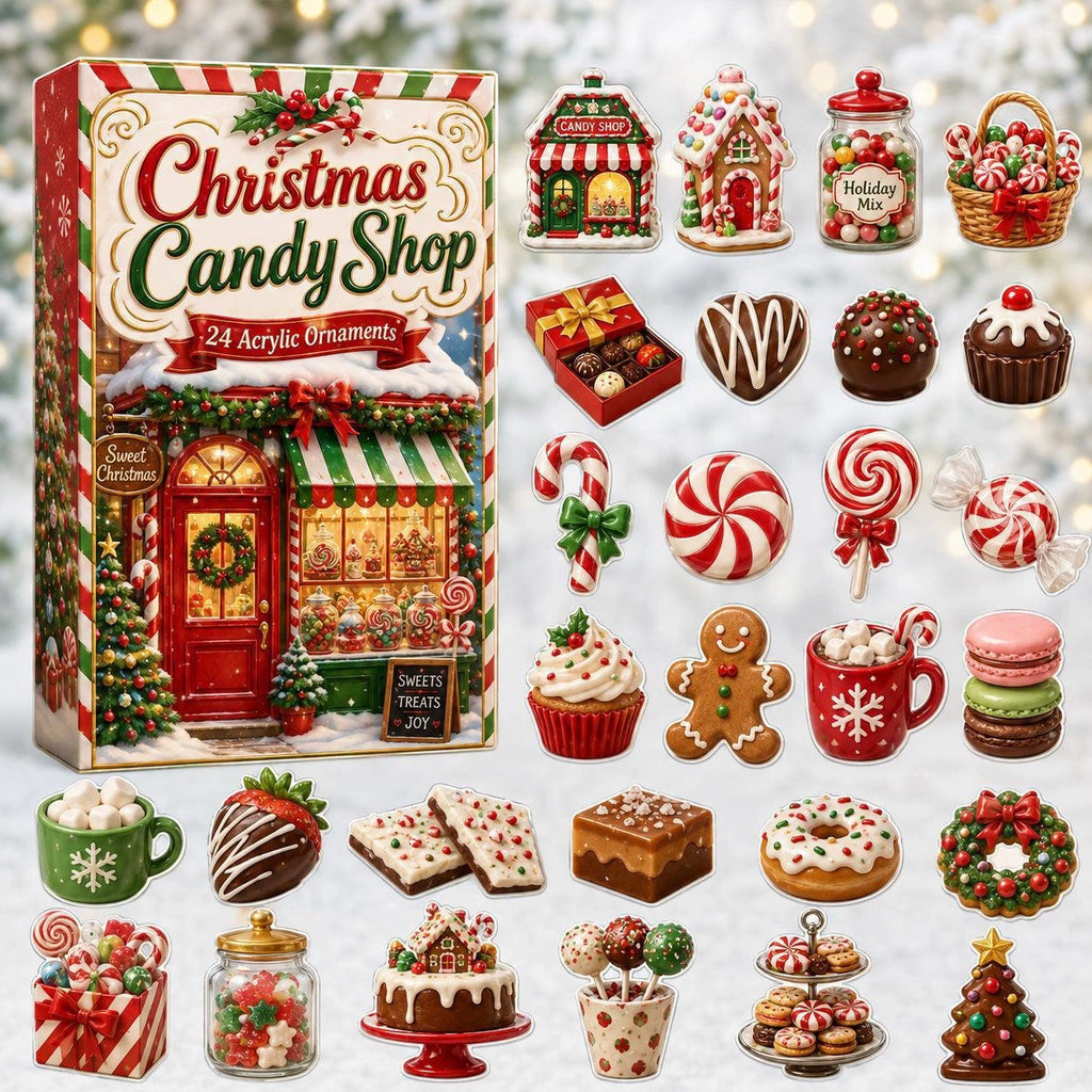 CHRISTMAS KICKOFF 50% OFF - Christmas Advent Calendar 2026 - 24-Day Festive Countdown, Acrylic Charms Blind Box -Gifts for Candy House Enthusiasts  AC0NT227