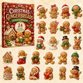 CHRISTMAS KICKOFF 50% OFF - Christmas Gingerbread Advent Calendar 2026 - 24-Day Festive Countdown, Acrylic Charms Blind Box - Gift For Gingerbread Lovers AC0NT221