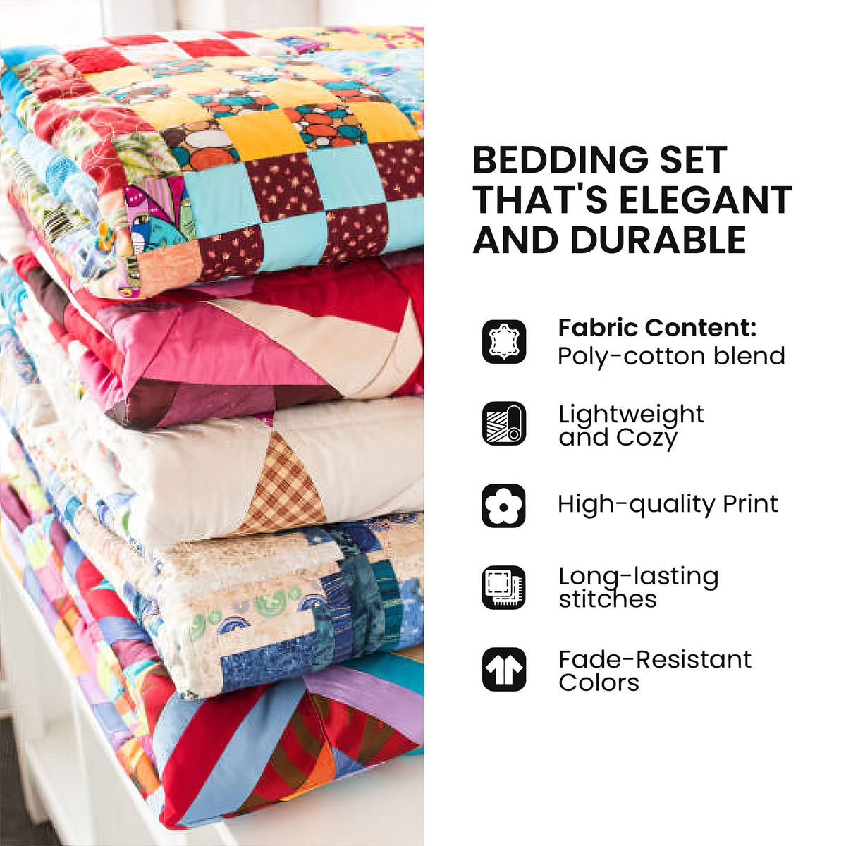 Christmas Gnomes Holiday 3-Piece Quilted Bedding Set GFTONPT229