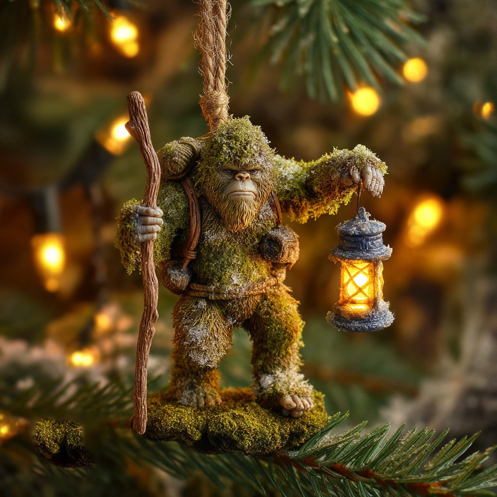 2026 Wildlife Wonders Bigfoot Christmas Mica Ornament